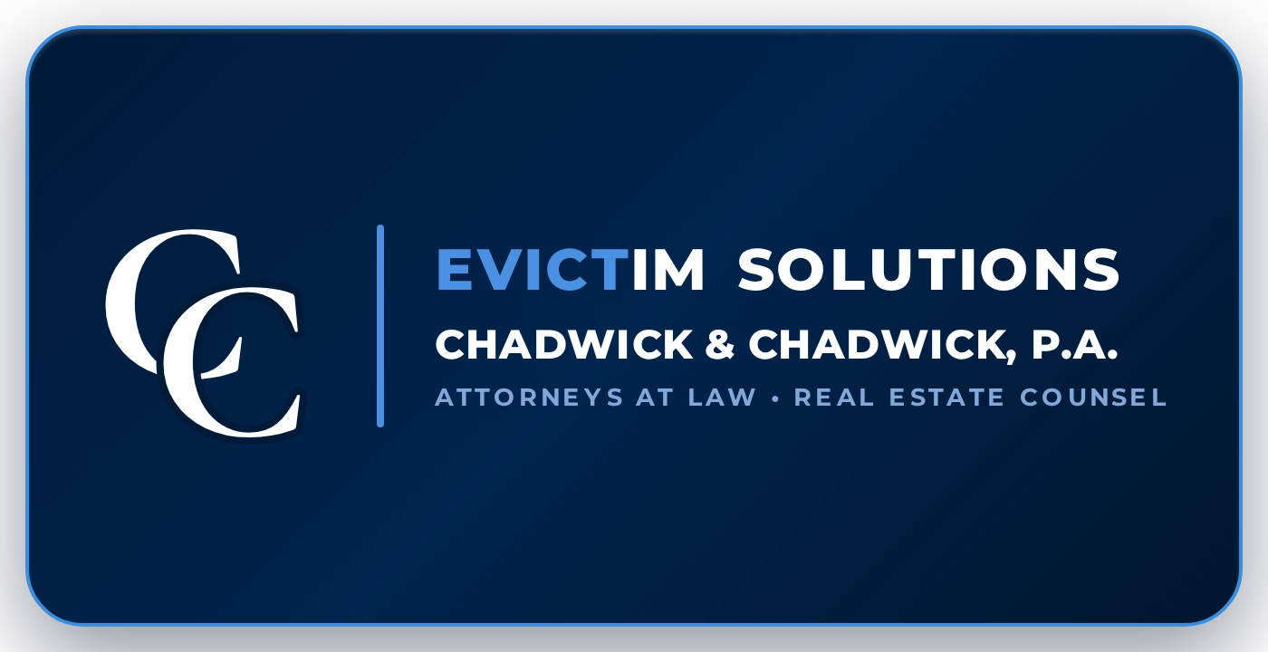 Evictim Solutions • Chadwick & Chadwick, P.A. Official Badge
